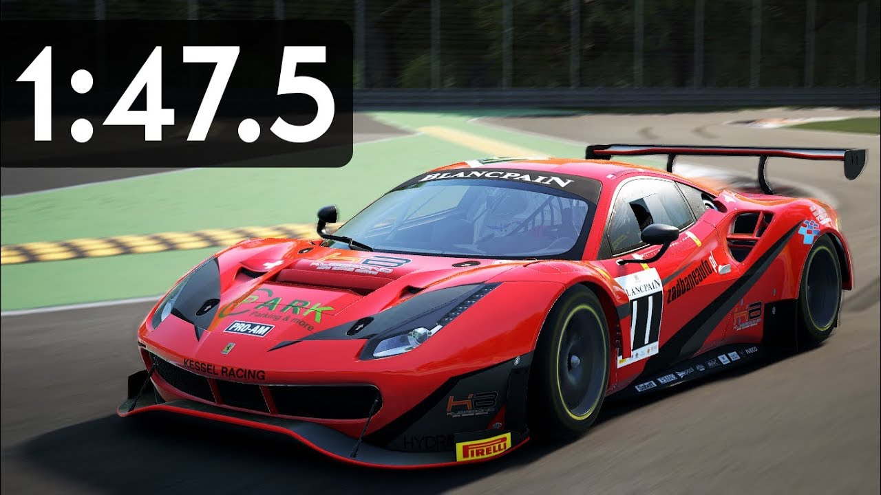 Assetto Corsa Competizione Ferrari 488 Gt3 Hotlap At Monza 1475 Setup