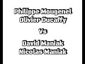 Ref:Fx5fDvYPTfY Q.d.f. (a) -  mougenel p / ducaffy o vs maniak d / maniak n - o.l. - saint-pryv�-saint-mesmin