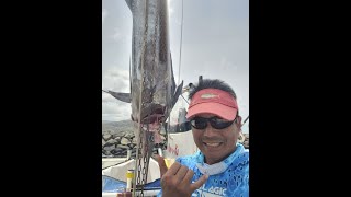 Solo pelagic trolling for Marlin on my Boston Whaler 150 Montauk. Waianae, Oahu, Hawaii