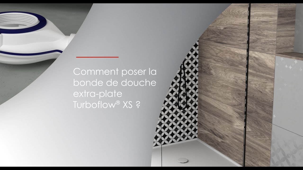 Bonde Turboflow grand débit pour receveur de douche D.90mm