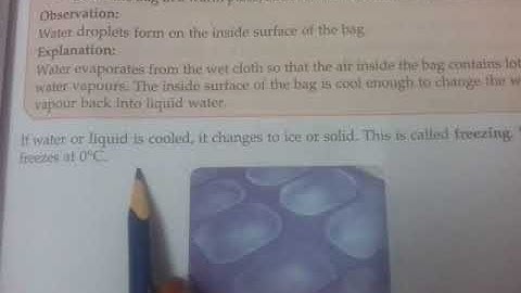 Part 2, Chapter 8, Solids , Liquids & Gases , Science, Class IV