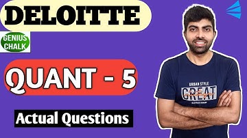 Deloitte - Quant V Best 25 Quant Questions with Solution #deloitte #placement  @GeniusChalk