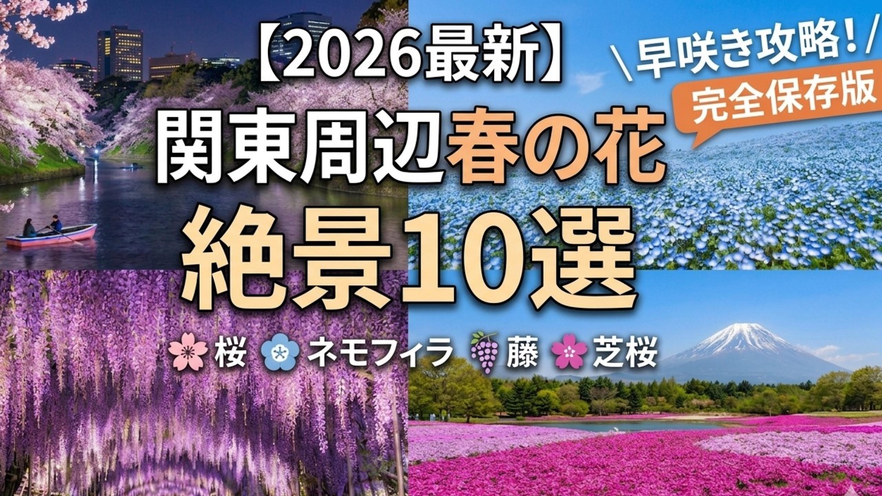 2026 Latest] Top 10 Spring Flower and Scenic Spots in Kanto Region