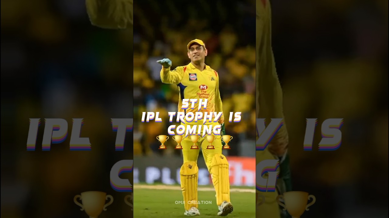 Meanwhile 5th ipl trophy 🏆, 
