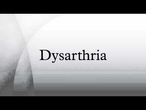 Video: Dysarthria: Gejala, Punca, Dan Rawatan