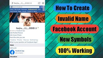How To Create Invalid Name Facebook Account New Trick Just Now 2021 | Invalid Name Facebook Id