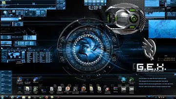 3D Windows Seven Alienware + Media Player Theme