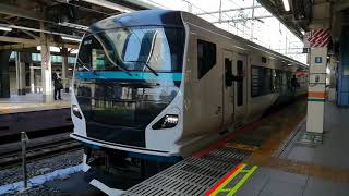 JR東日本E257系2000番台発車シーン【ミュージックホーン有り】