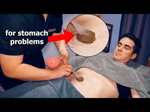 ASMR: Massaggiatrice Cinese mi Spiega i benefici del Massaggio Cinese allo Stomaco con Moxibustione!