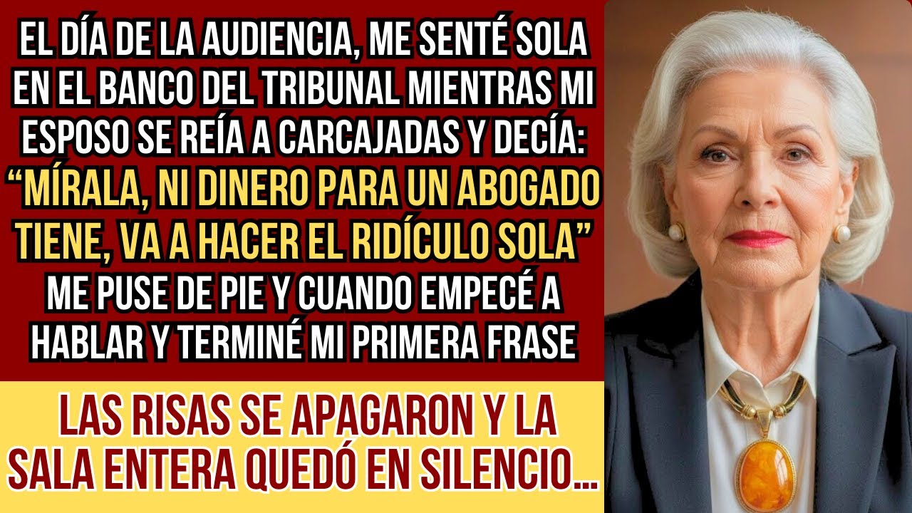 HISTORIAS REALES. Mi esposo se burló de mí en el tribunal: “vieja pobre no necesita abogado”