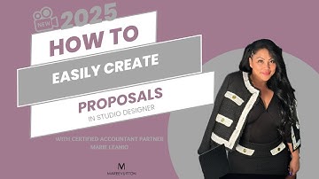 How to Create a Proposal in Studio Designer 2025