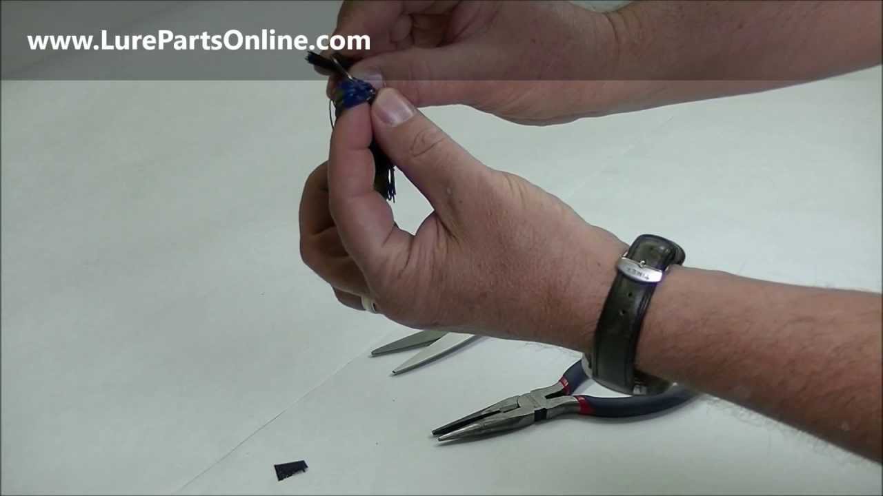 How to make a fishing Skirt and Jig YouTube