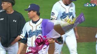 08/16 統一 vs Lamigo 賽後,Lamigo總教練洪一中拿下執教生涯第800勝!也是中職史上最多勝教頭!