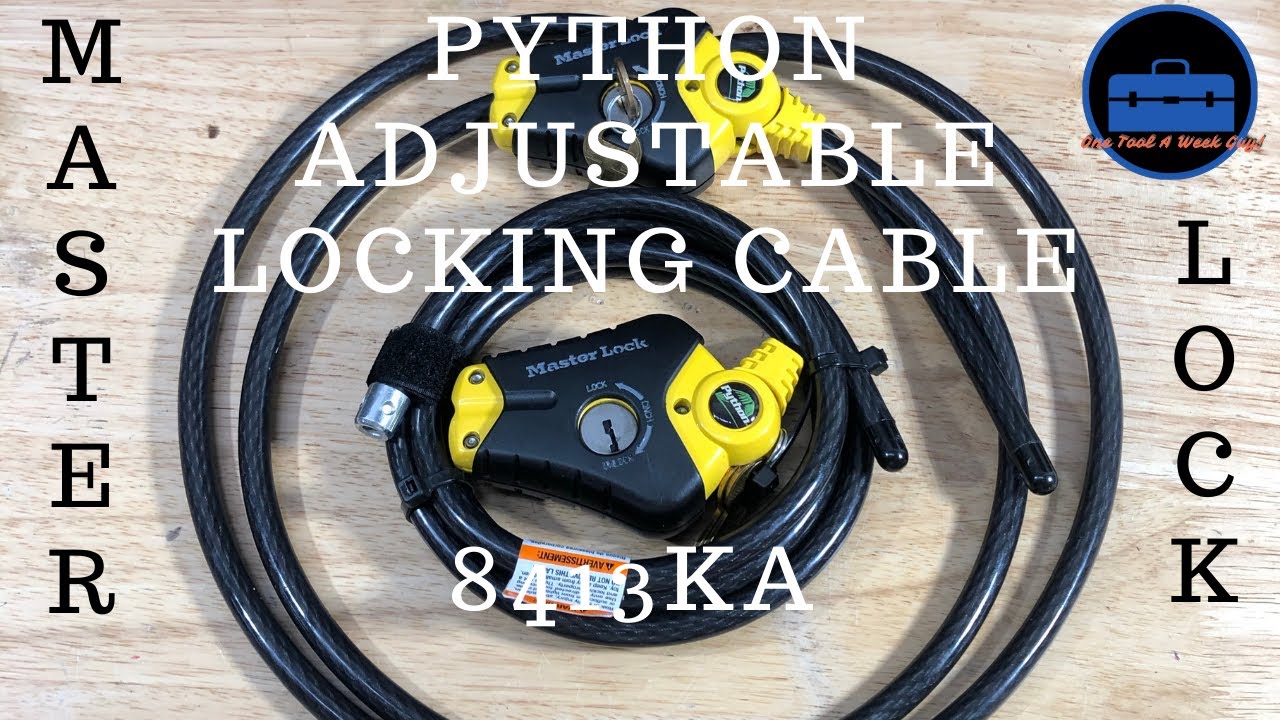 MasterLock Python Adjustable Cable lock - Canyon Coolers