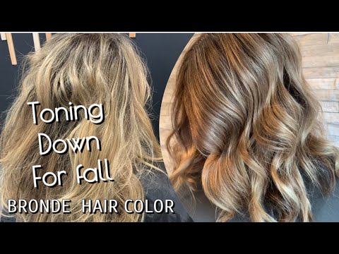 MUSHROOM BRONDE Toning Down Blonde Hair For Fall
