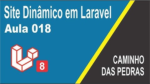 Site dinâmico com laravel 8 - Ep. 018