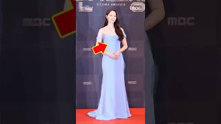 Yoona GODDIVA CHIFFON BARDOT Dress 👗👀 At MBC Awards 🌟#yoona #kdrama kdrama #kpop kpop #koreandrama