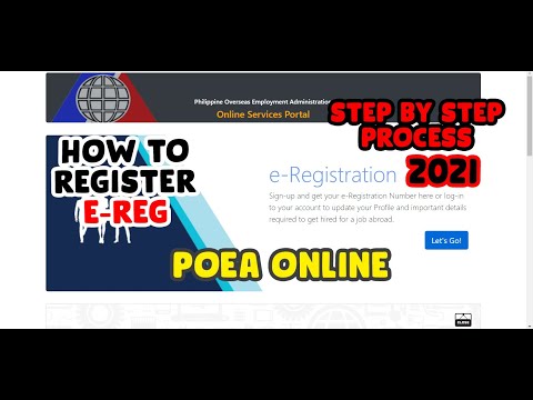 POEA E-REGISTRAION GUIDE | STEP BY STEP PROCESS 2021