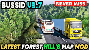 LATEST FOREST HILLS MAP MOD For Bus Simulator Indonesia || Bussid V3.7.1 || Offroad Gamers ||