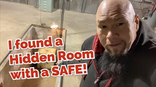 I found a hidden room with a safe in my new house!