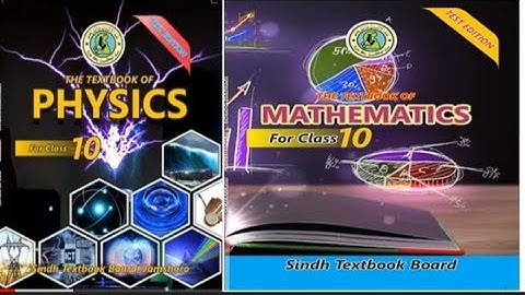 Class 10 Brand New books Physics and Mathematics By Sindh textbook board Karachi