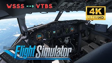 Precision Flight: Singapore to Bangkok Journey with PMDG B737-800