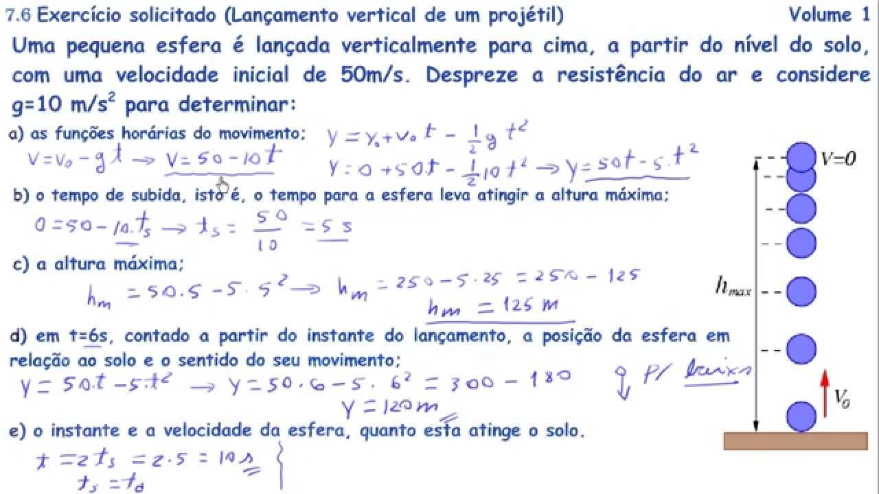 Exercicios De Lançamento Vertical - FDPLEARN