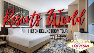 Resorts World Room Tour | Hilton Las Vegas Deluxe King Strip View Room screenshot 3