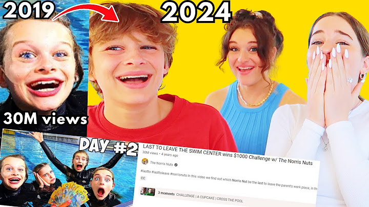 5 years Later REACTING TO "LAST TO LEAVE SWIM CENTER" Challenge By The Norris Nuts