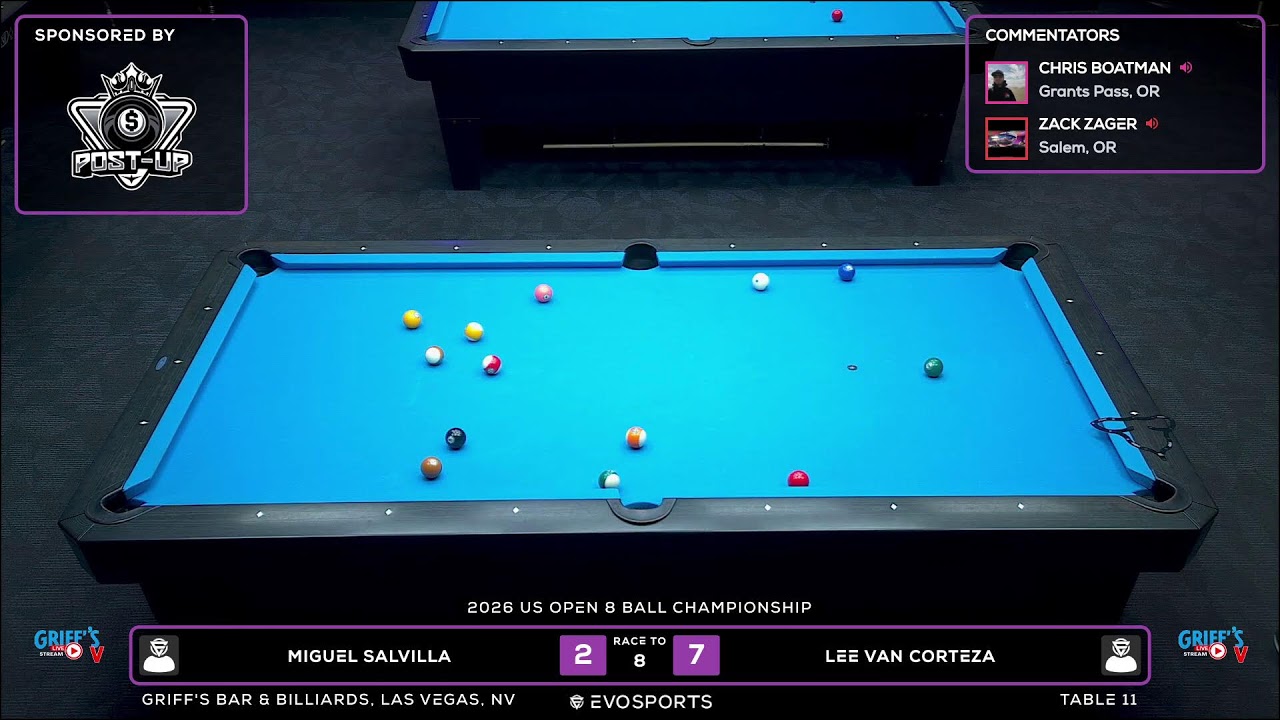 MIGUEL SALVILLA vs LEE VAN CORTEZA - GRIFF'S BAR & BILLIARDS - TABLE 11 | EvoSports