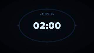 2 Minute Countdown Timer ⏱️ Quiet Timer with Progress Alarm Bell