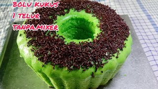 RESEP BOLU KUKUS 1 TELUR TANPA MIXER, TAKARAN GELAS, LEMBUT DAN ENAK