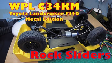 WPL C34KM  Landcruiser FJ40 Build, Mods, Upgrades Part 5: Rock Sliders
