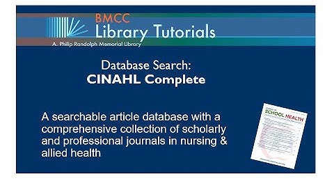 A Database Search in CINAHL Complete: Breakfast and Academic Performance in School Children