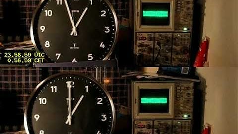 DCF77 leap second on oscilloscope