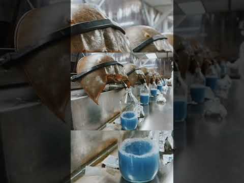 حيوان لون دمه ازرق وغالي جدا 