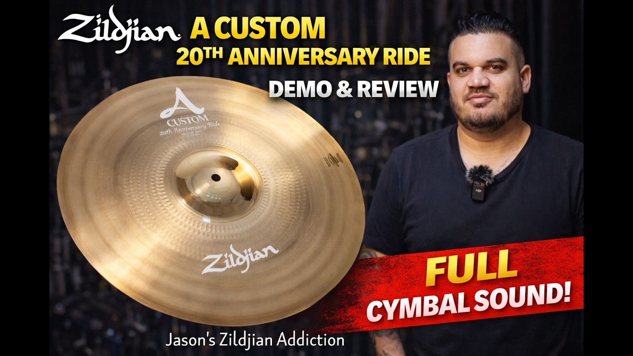 Zildjian A Custom 20th Anniversary Ride – Full Cymbal Demo