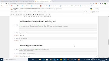 The Sparks Foundation GRIP Task 1 simple linear regression