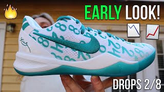 EARLY LOOK! KOBE 8 RADIANT EMERALD EARLY UNBOXING/REVIEW! (Drops 2/8)