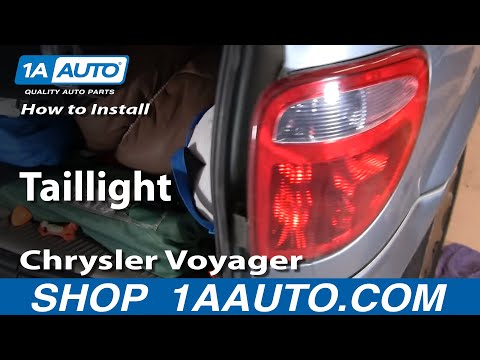 How to Replace Tail Light 01-03 Chrysler Voyager