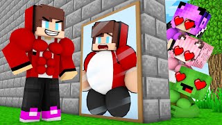 Maizen Sisters : Fat JJ Become Strong Fitness Challenge (Maizen Minecraft Animation)