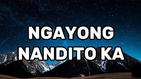 NGAYONG NANDITO KA | COVER JUSTIN CALUCIN LYRICS #nocopyrightmusic 