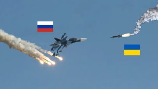 Died immediately! Russian SU-34 pilot and assistant attempt to jump away from Ukrainian missile