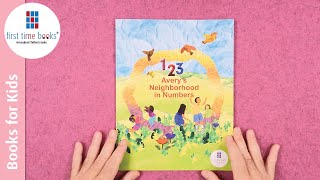 Avery’s Neighborhood in Numbers - Counting 1 to 10 - Personalized Children's Books -First Time Books