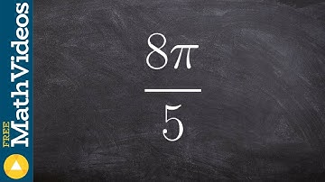 Learn how to sketch the angle in standard form in terms of pi