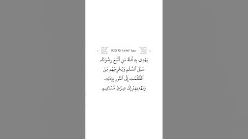 سورة المائدة ١٦