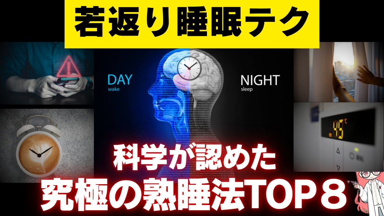 【劇的改善】一瞬で出来る「最強の睡眠法」ランキングTOP8