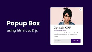 Popup Box Using Html Css Javascript How To Create A Modal Box By It Api ...