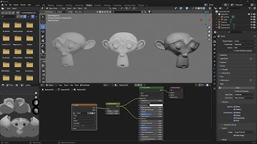 Videoguide - Baking Cavity and Ambient Occlusion Texture, Direct, Indirect Lighting, Bake, Export