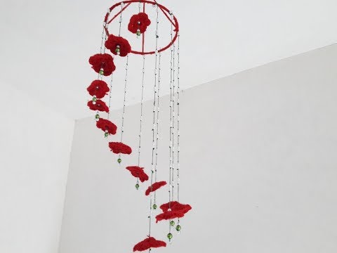 DIY HOW TO MAKE Wall Hanging Woolen using / room / decoration ART/CREATIVITY